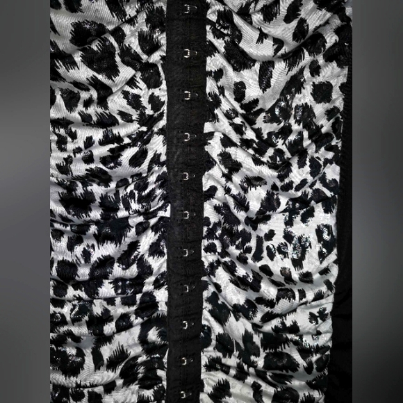 Y2K Metallic Silver Cheetah Print Slip - Picture 3 of 6